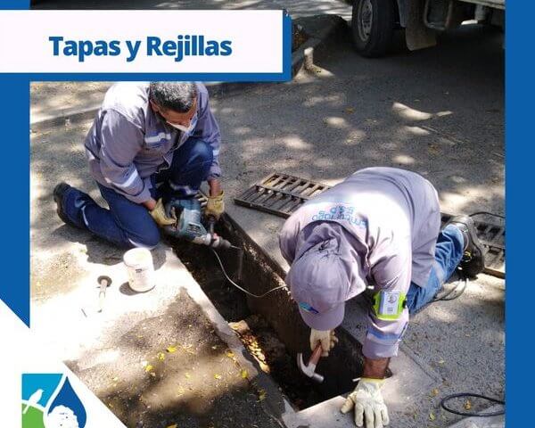 Instalación de tapas y rejillas