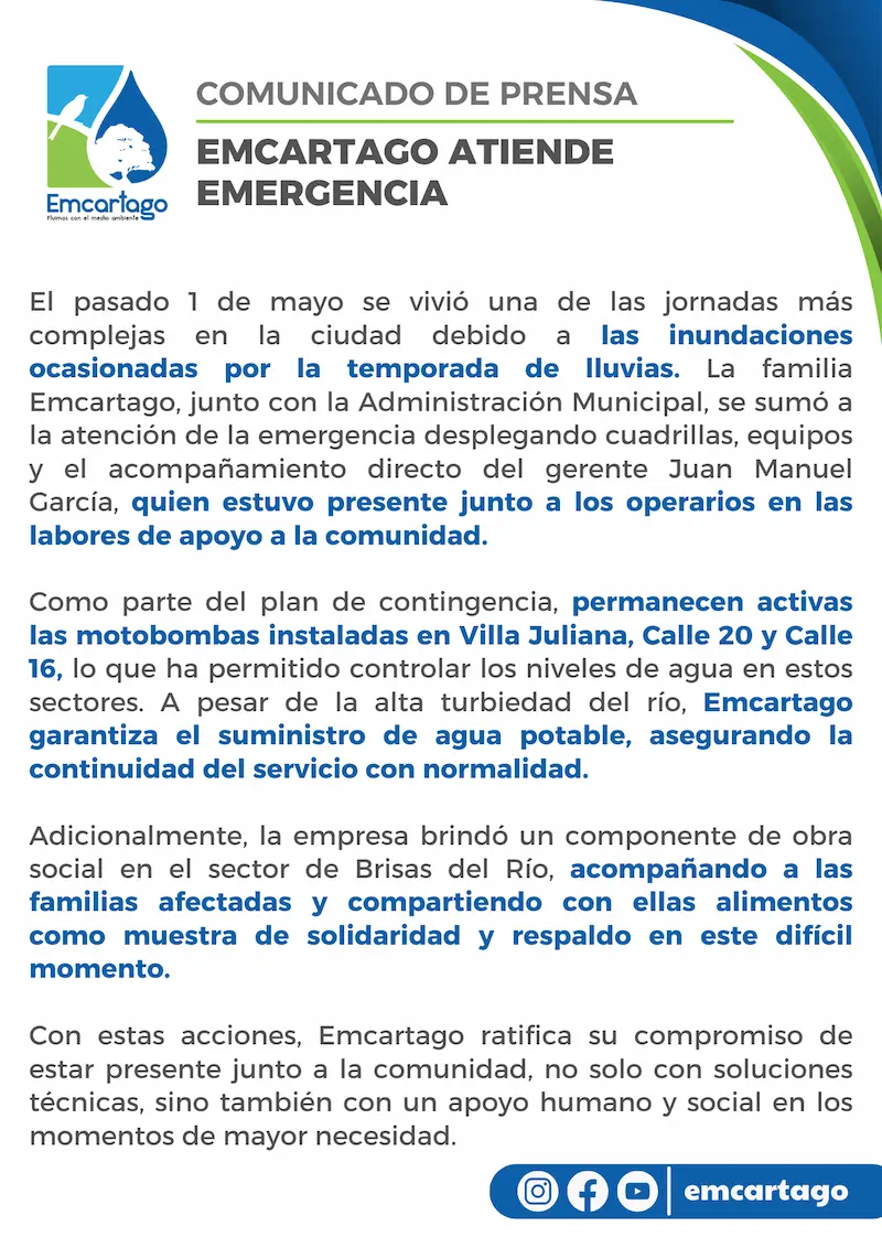 comunicado 1 mayo