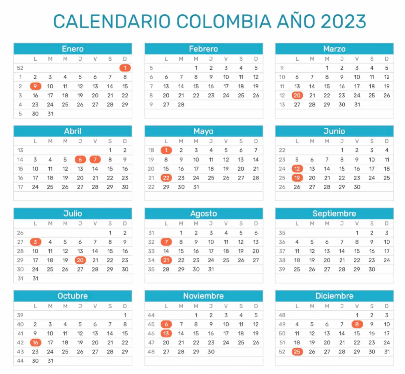 calendario 2023