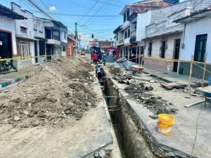 Reposición de redes de alcantarillado en el barrio El Porvenir