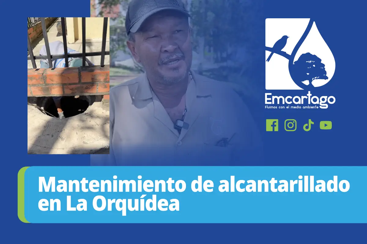 Mantenimiento de alcantarillado en La Orquídea
