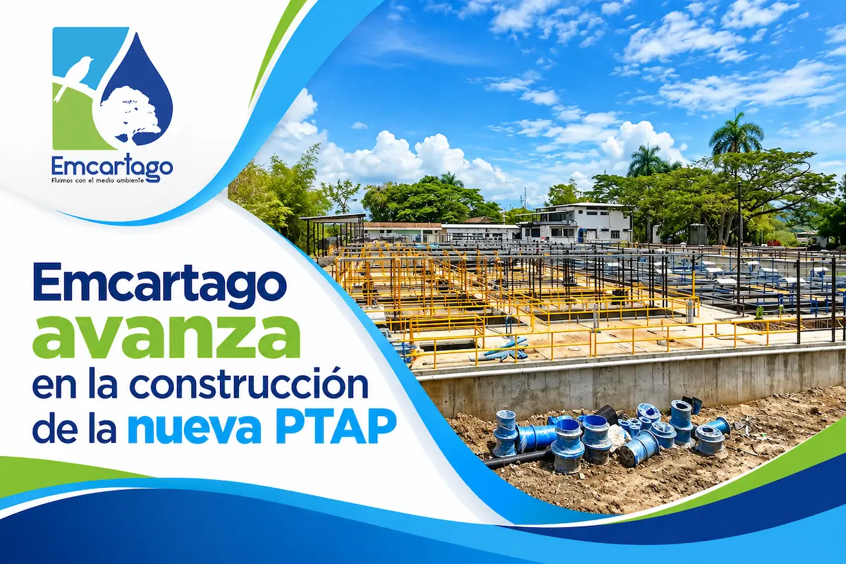 Avances nueva PTAP de Emcartago
